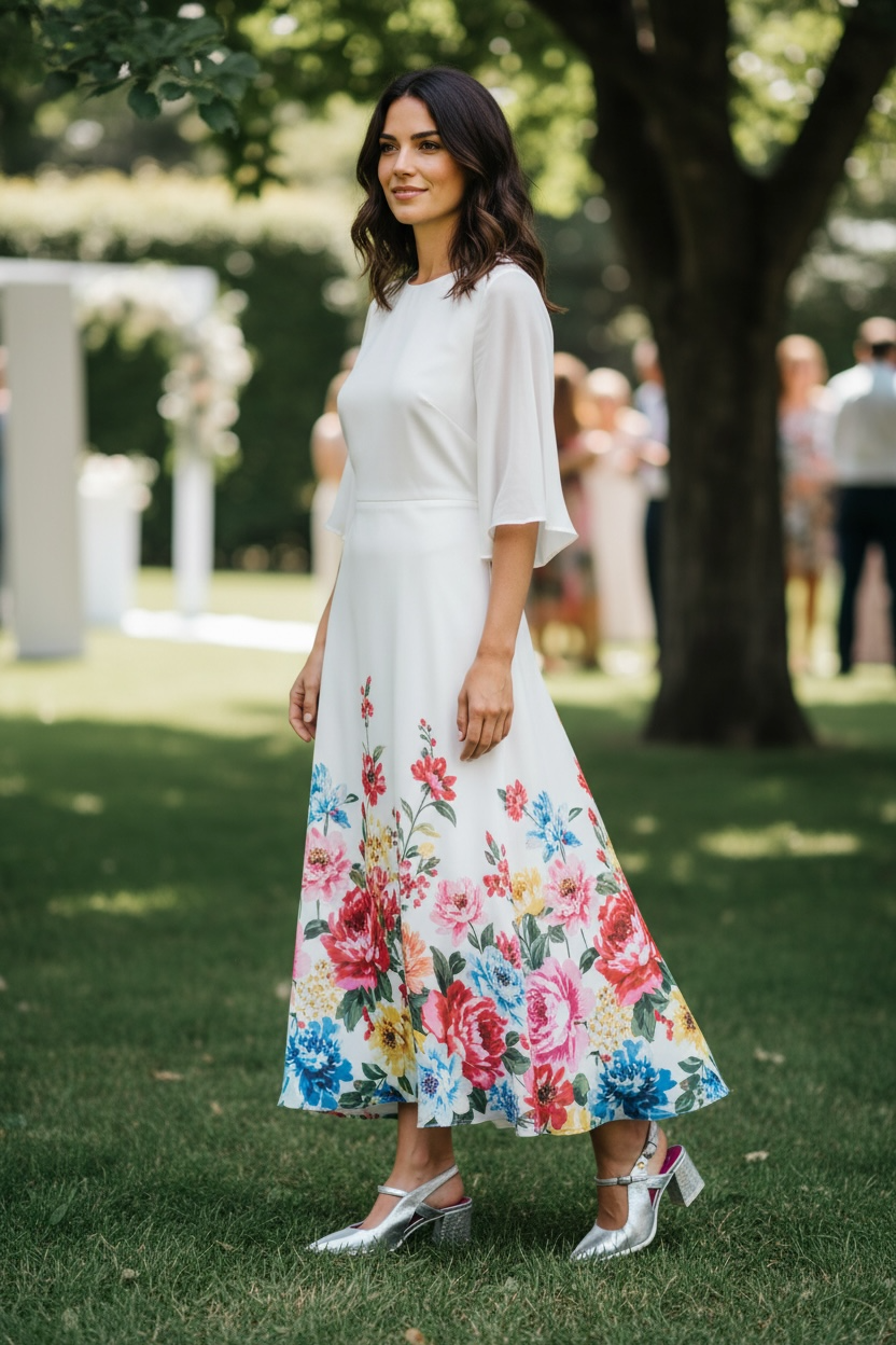 Lola- Silver bar shoe