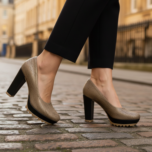 Pate - Natural Laser Platform shoe- last pair 37