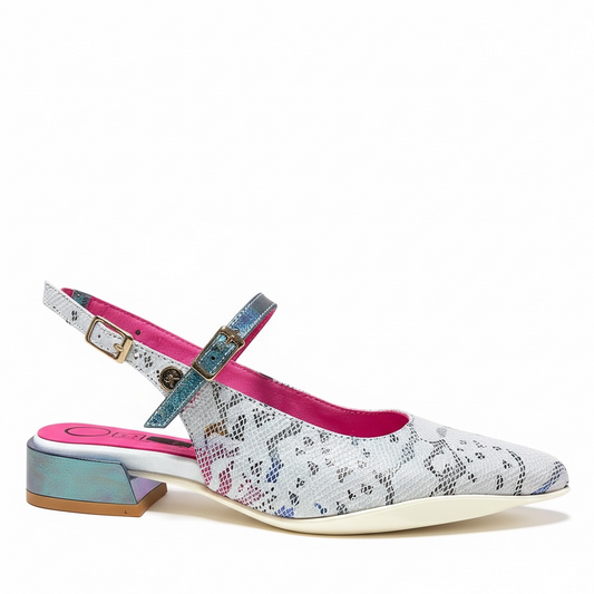 Pirot-White rainbow flat