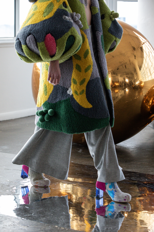 Canal - White Rainbow/Fuchsia ankle boot - Chanii B