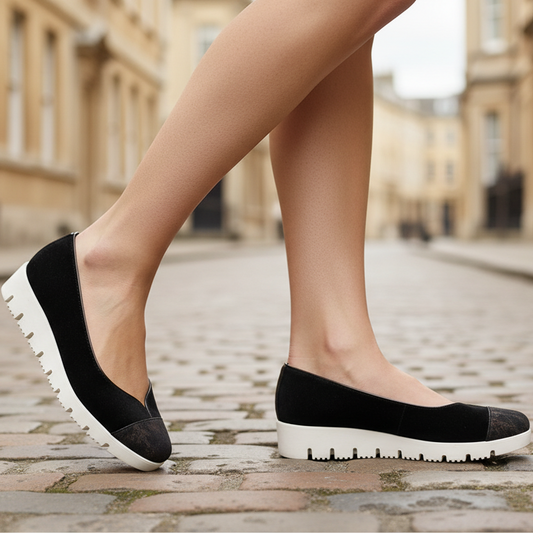 Noir - Black Suede Slip-On- Last pair 36