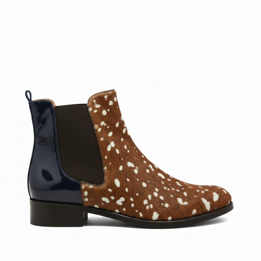Taille -Deer cowhide navy