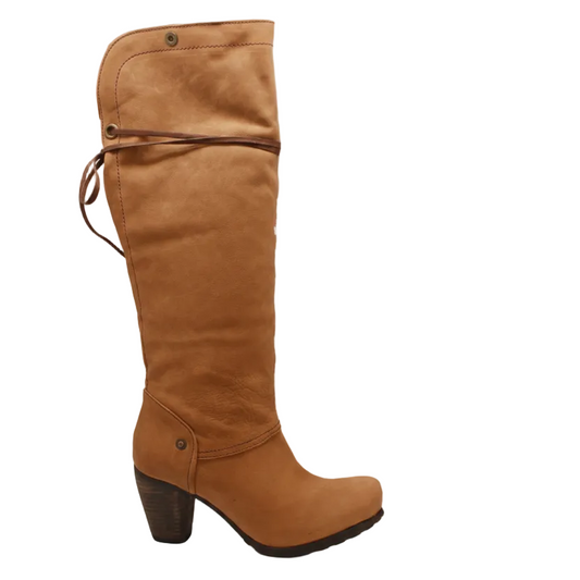 Pulpeux Red suede long leg boot
