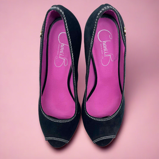 Bebe - Black platform peep toe - Chanii B