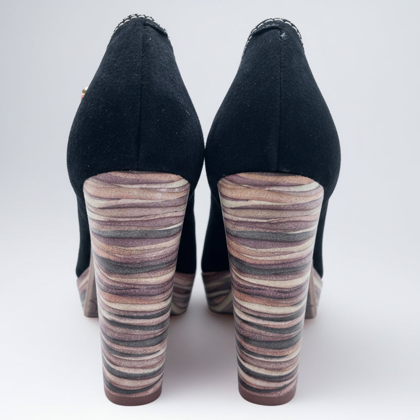 Bebe - Black platform peep toe - Chanii B