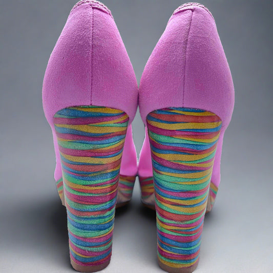 Bebe - Bubble gum pink platform peep toe - Chanii B