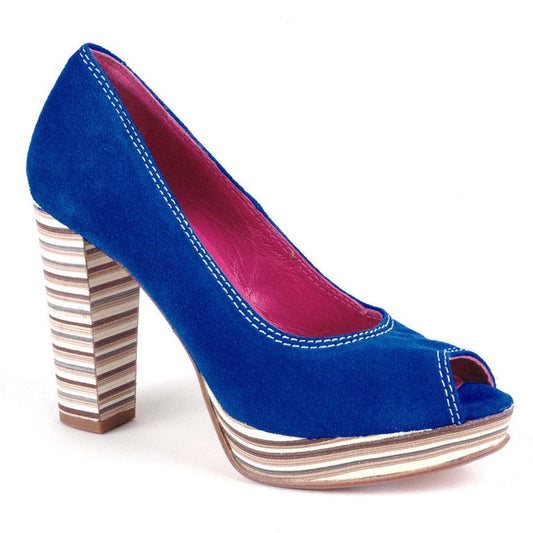 Bebe - Royal Blue Platform heel