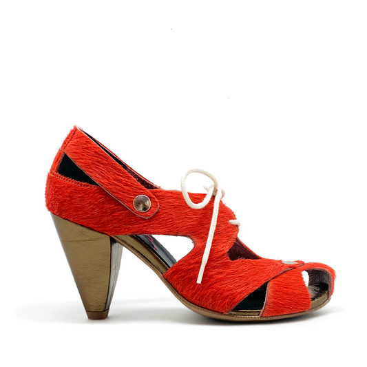 Coco - Orange heel shoe - Chanii B
