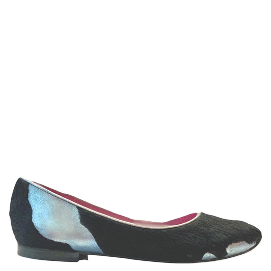 Coquette- Black silver flat ballerina last pairs 35 and 41