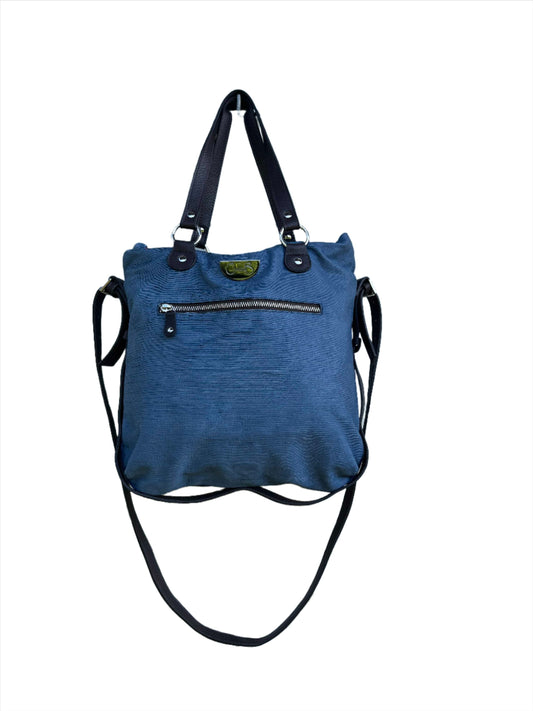 Campagne-denim laser leather- loop strap - Chanii B