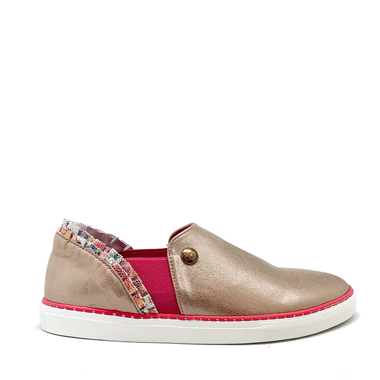 Dutchess soft gold multi slip on sneaker - Chanii B