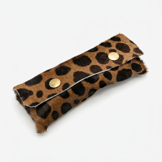 Case- leopard eye glass case