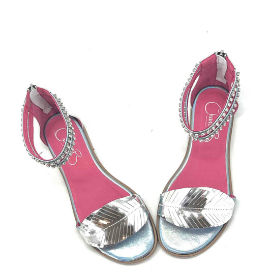Izzy flat sandal silver blue - Chanii B