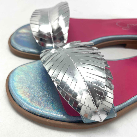 Izzy flat sandal silver blue - Chanii B