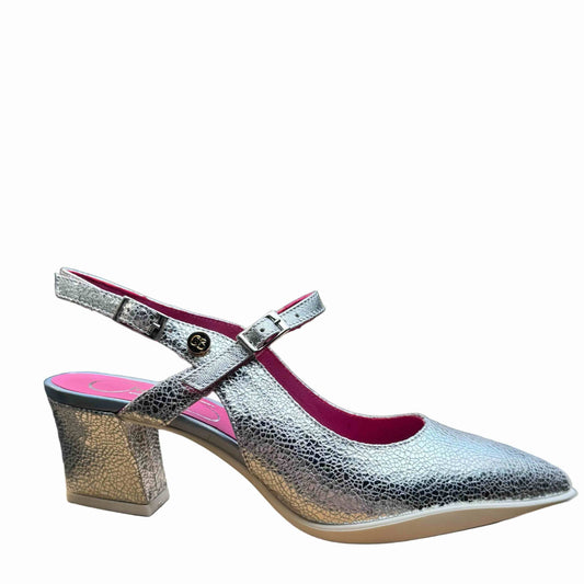 Lola- Silver bar shoe