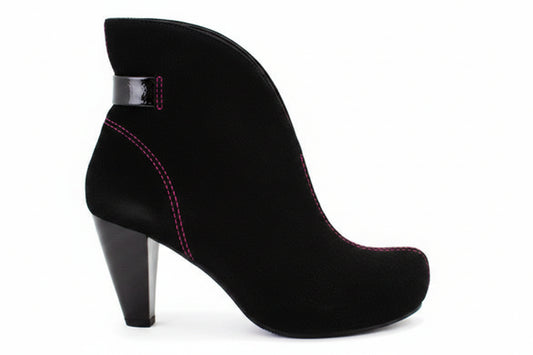 Livre - Black Suede ankle boot- PRE ORDER