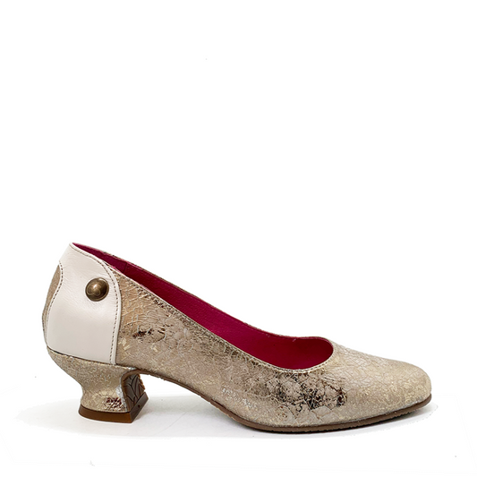Luberon- gold low dress shoe - Chanii B