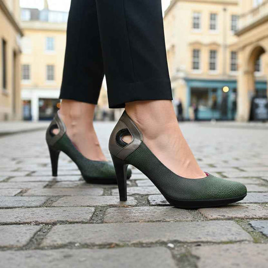 Maritus - green stingray print high heel