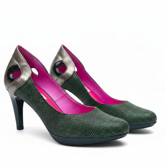 Maritus - green stingray print high heel