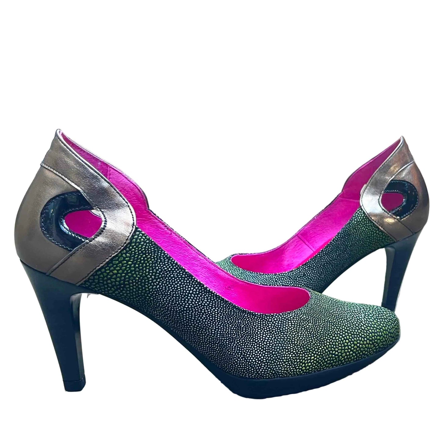Maritus - green stingray print high heel