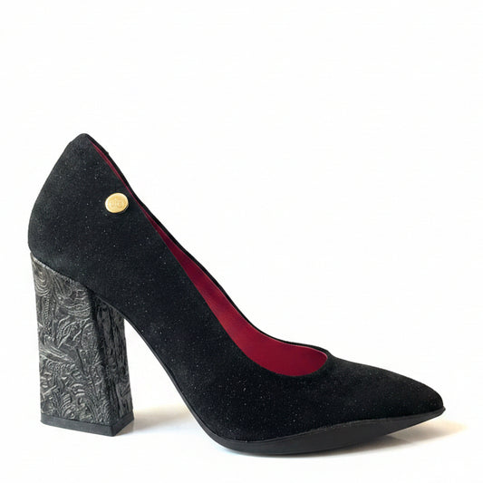 Pailette -Black glitter suede
