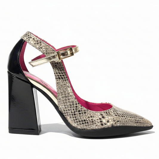 Pointure-Gold -High heel shoe