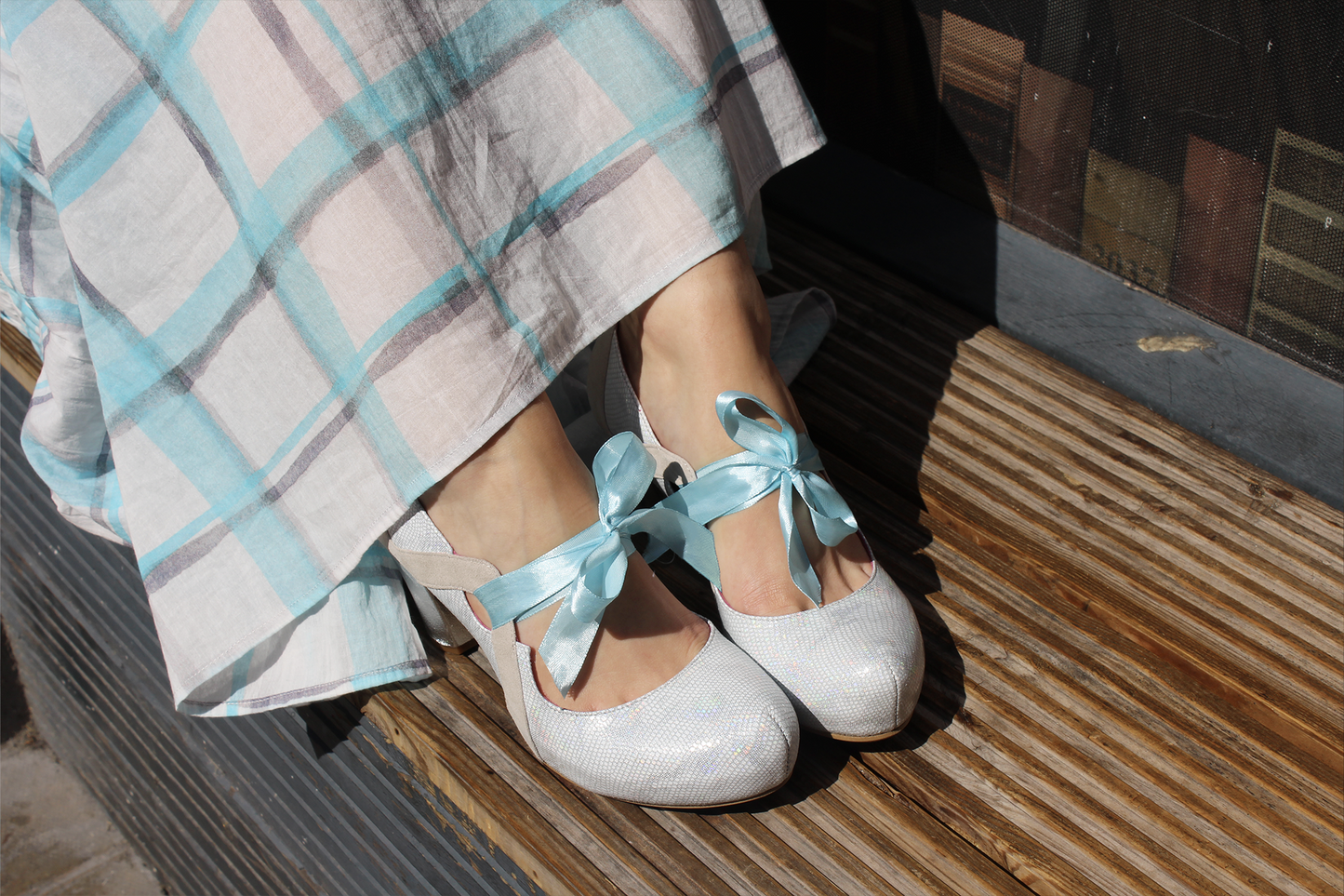 Prosecco -pearl white heel