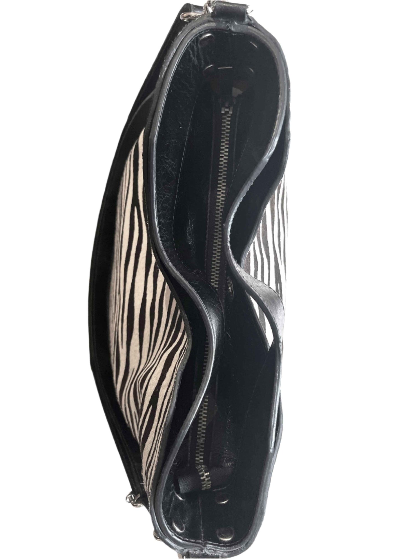 Riche - Zebra Black Handbag- Limited edition