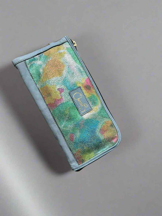 Savon - Turquoise Floral-clutch-wallet