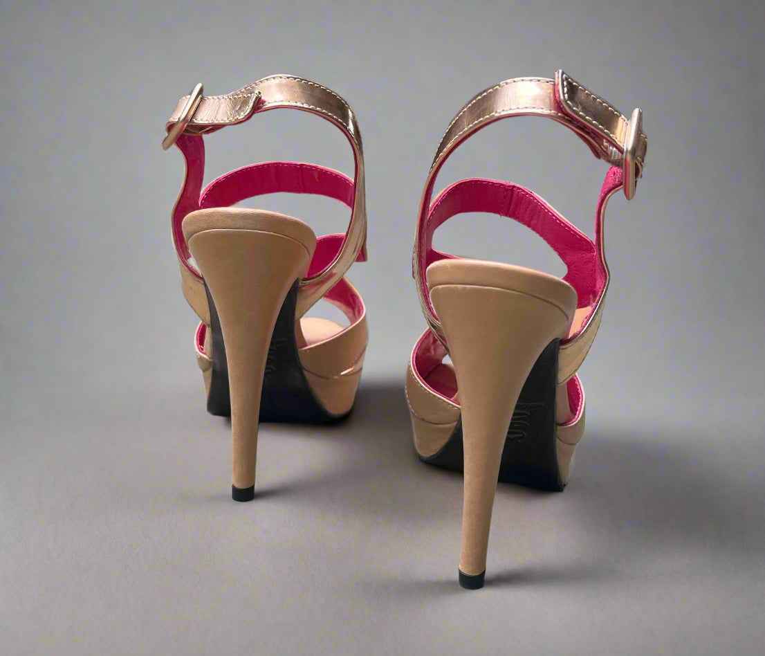 Talon - Rose/Nude platform heel Last pair 35