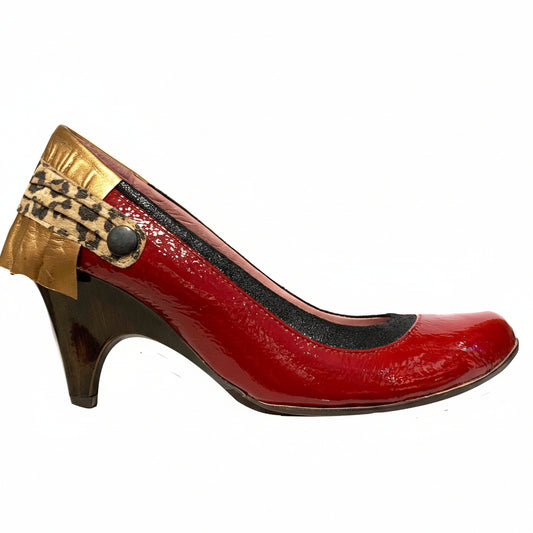Tropez-Red patent/leopard Last pair 36!