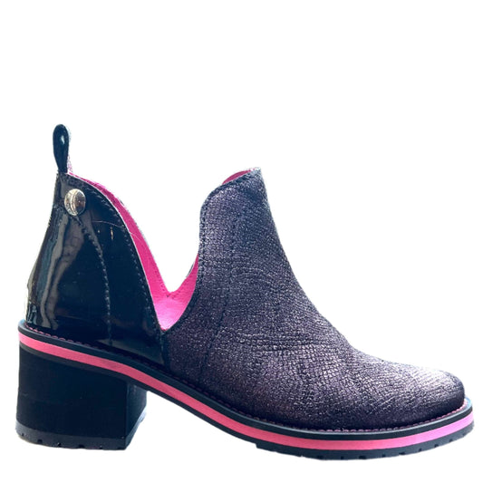 Zigg - Purple- Black ankle boot - Chanii B