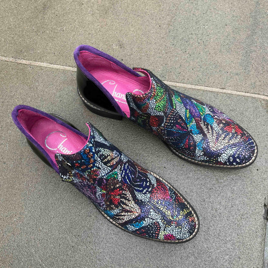 Zippette -Limited edition Butterflies ankle boot - Chanii B