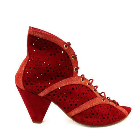 Danii - Red Suede Lace Boot