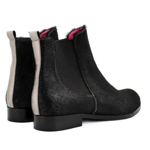 Taille - Black Platinum Cowhide Chelsea boot