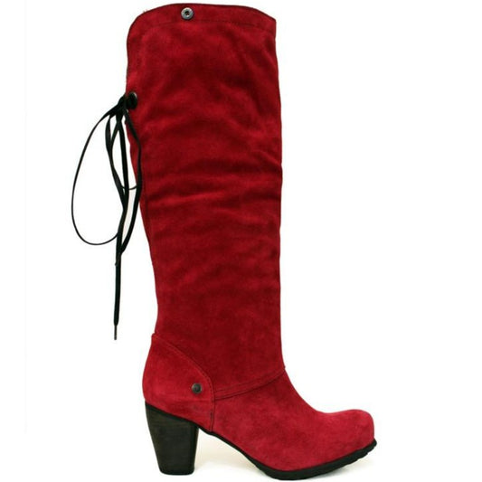 Pulpeux Red suede long leg boot - Chanii B