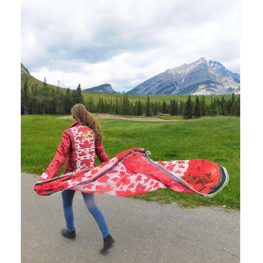 Scarf -Maple leaves- Canada - Chanii B