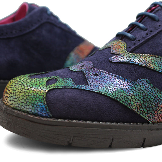 Blanc - Navy Multi lace shoe- last pair 39! - Chanii B