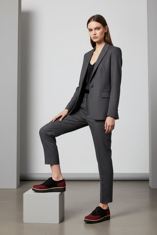 Bolt - Red Flower print lace up shoe - Chanii B