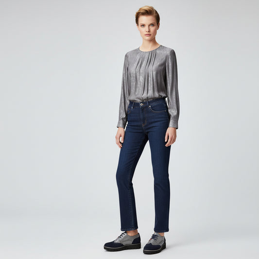 Bolt - Navy blue suede lace up shoe - Chanii B