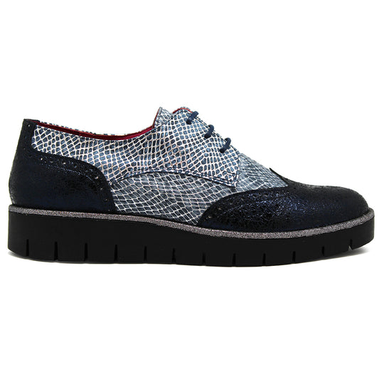 Bolt - Blue Crack Metallic lace up shoe- last pair 39! - Chanii B