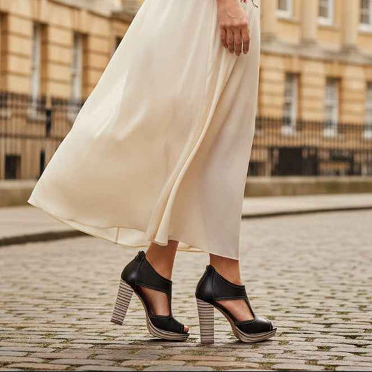 Chic - Black platform sandal- LAST PAIRS 35 AND 36