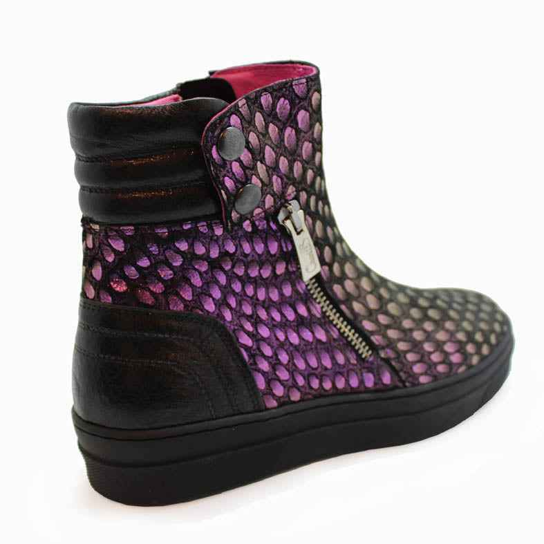 Chat -purple metallic ankle boot- last pairs 38
