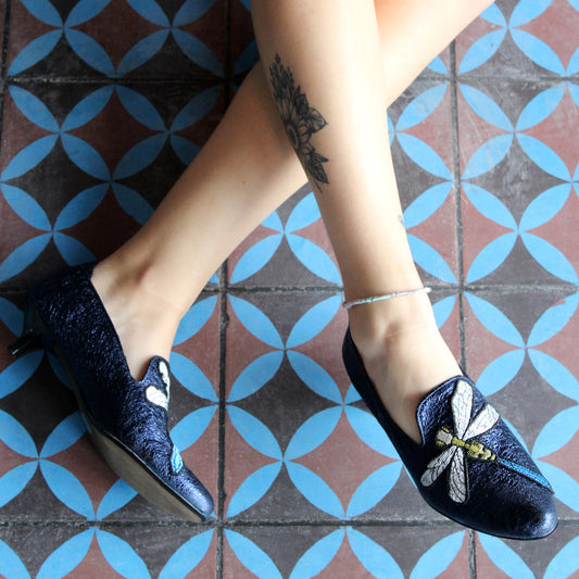 Cigar - Blue Dragonfly shoe - Chanii B
