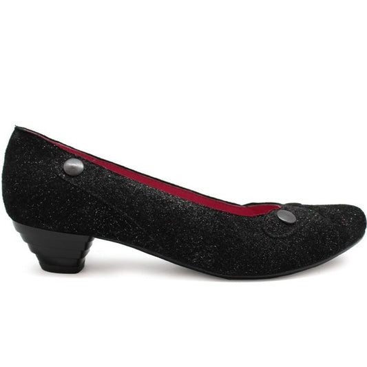 Clique - Black Sparkle print- Last pair 36 - Chanii B