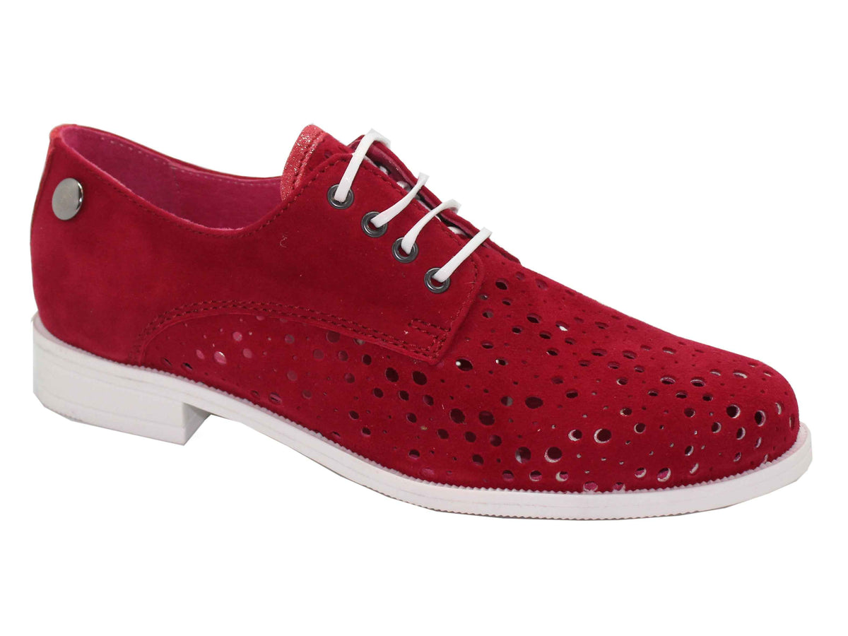Cordon - Red Suede lace up