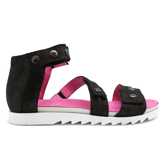 Crete -Black Anaconda sandal - Chanii B
