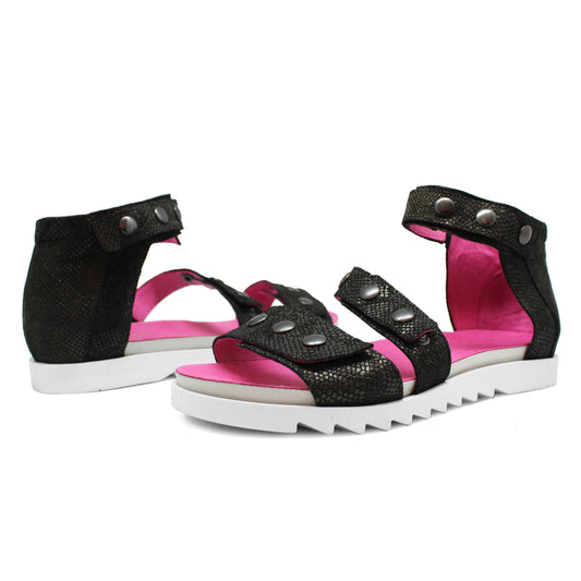 Crete -Black Anaconda sandal - Chanii B