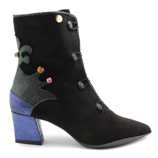 Emperor-Black suede ankle boot - Chanii B