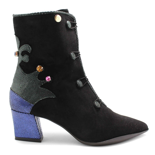 Emperor-Black suede ankle boot- Last pair 40